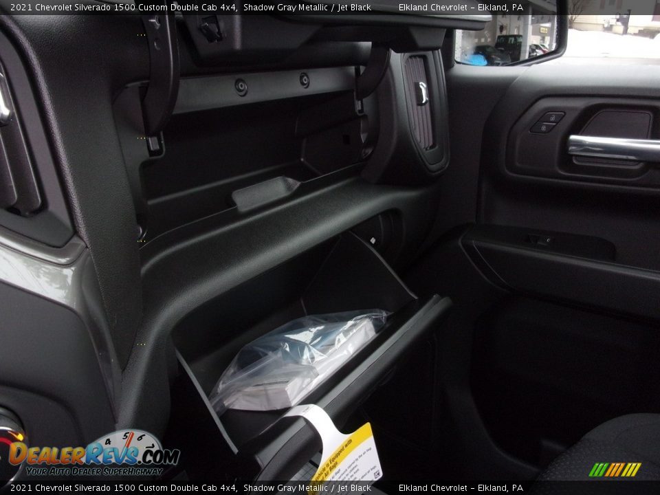 2021 Chevrolet Silverado 1500 Custom Double Cab 4x4 Shadow Gray Metallic / Jet Black Photo #26