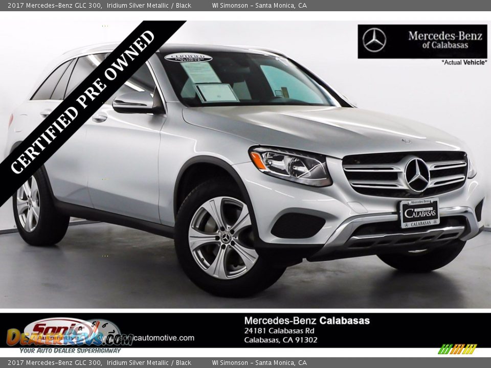 2017 Mercedes-Benz GLC 300 Iridium Silver Metallic / Black Photo #1