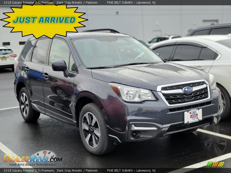 2018 Subaru Forester 2.5i Premium Dark Gray Metallic / Platinum Photo #1