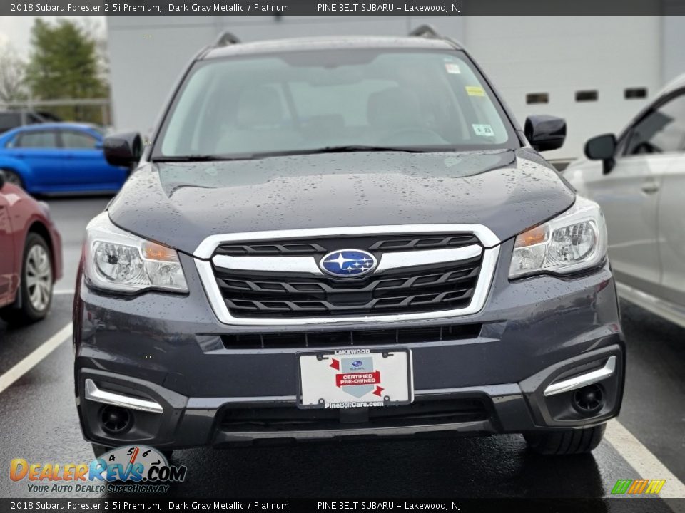 2018 Subaru Forester 2.5i Premium Dark Gray Metallic / Platinum Photo #2