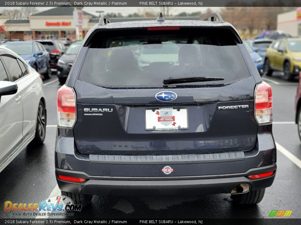 2018 Subaru Forester 2.5i Premium Dark Gray Metallic / Platinum Photo #4