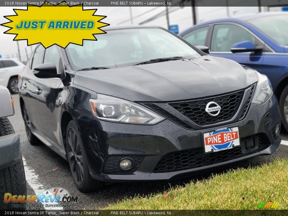 2018 Nissan Sentra SR Turbo Super Black / Charcoal Photo #1