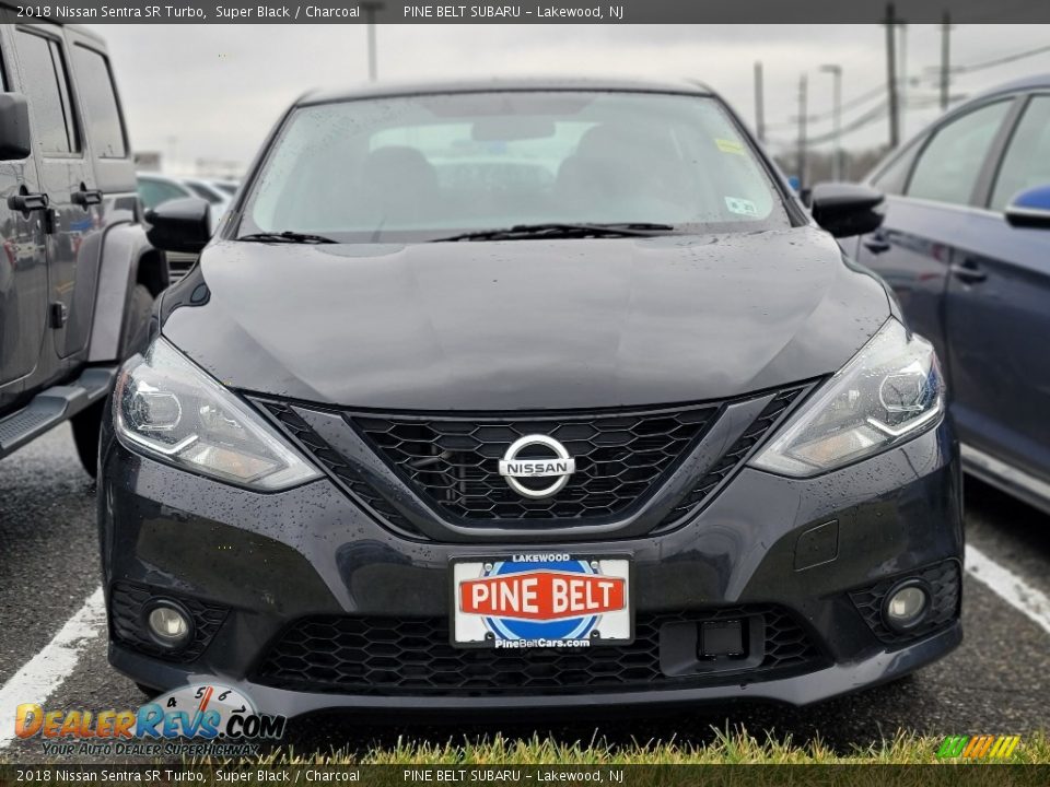 2018 Nissan Sentra SR Turbo Super Black / Charcoal Photo #2