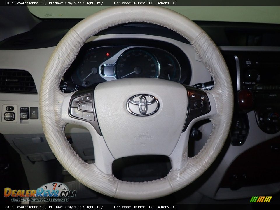 2014 Toyota Sienna XLE Predawn Gray Mica / Light Gray Photo #30