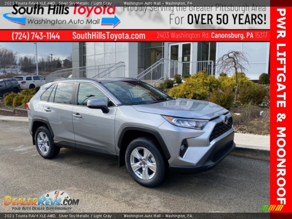 2021 Toyota RAV4 XLE AWD Silver Sky Metallic / Light Gray Photo #1