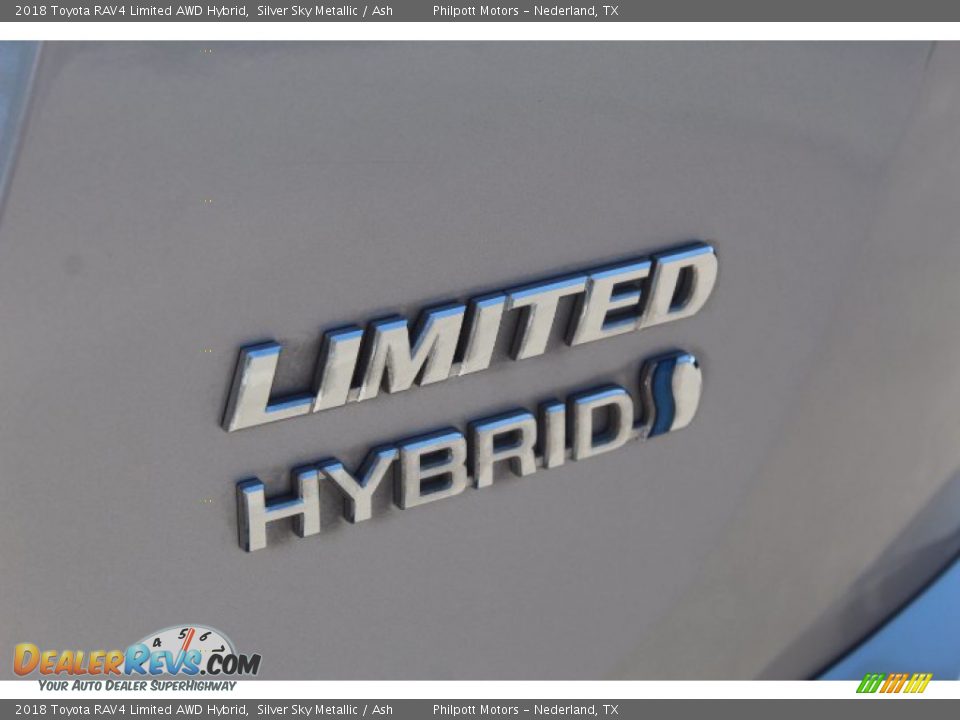 2018 Toyota RAV4 Limited AWD Hybrid Silver Sky Metallic / Ash Photo #7