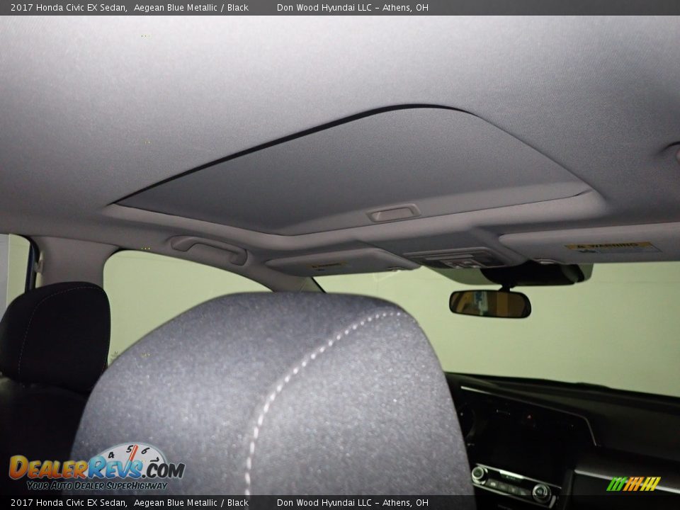 2017 Honda Civic EX Sedan Aegean Blue Metallic / Black Photo #2