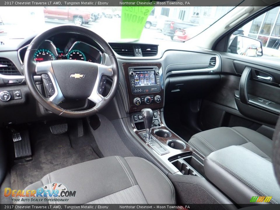 2017 Chevrolet Traverse LT AWD Tungsten Metallic / Ebony Photo #22