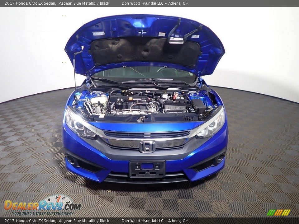 2017 Honda Civic EX Sedan Aegean Blue Metallic / Black Photo #7