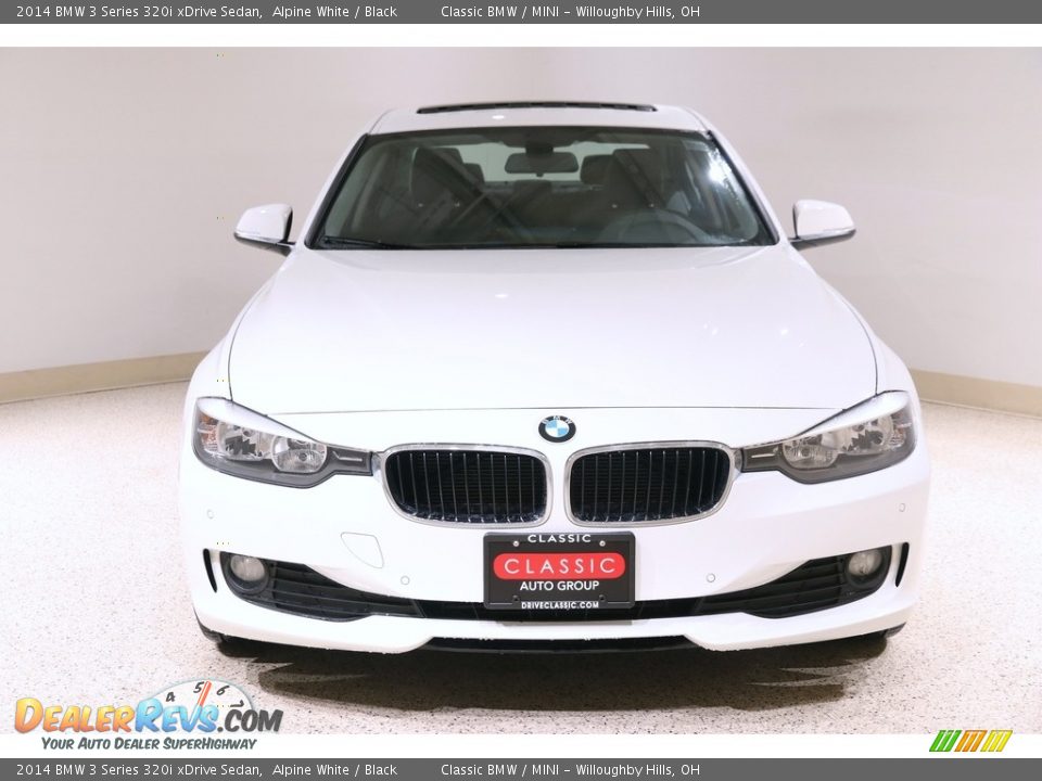 2014 BMW 3 Series 320i xDrive Sedan Alpine White / Black Photo #2