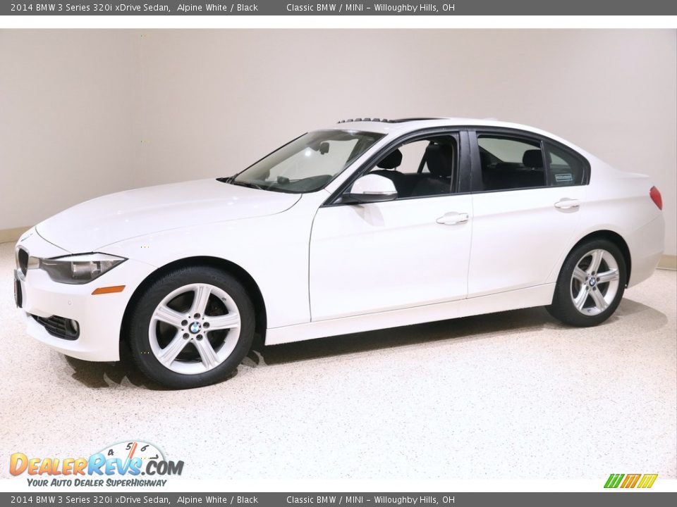 2014 BMW 3 Series 320i xDrive Sedan Alpine White / Black Photo #3