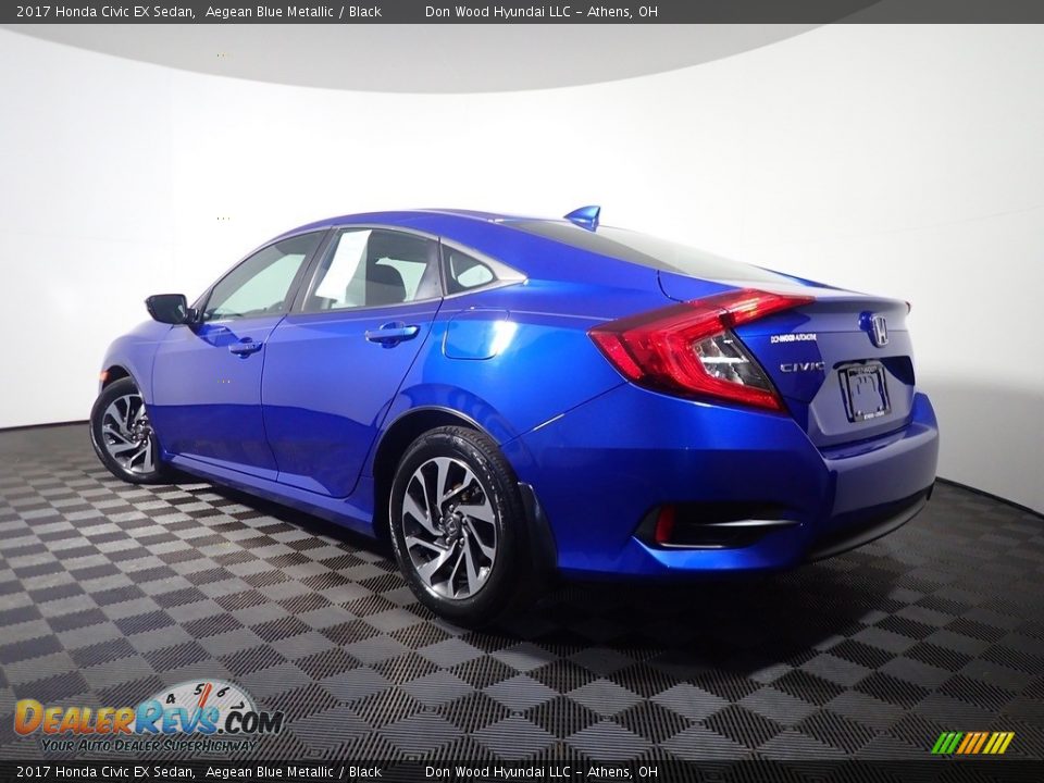 2017 Honda Civic EX Sedan Aegean Blue Metallic / Black Photo #12
