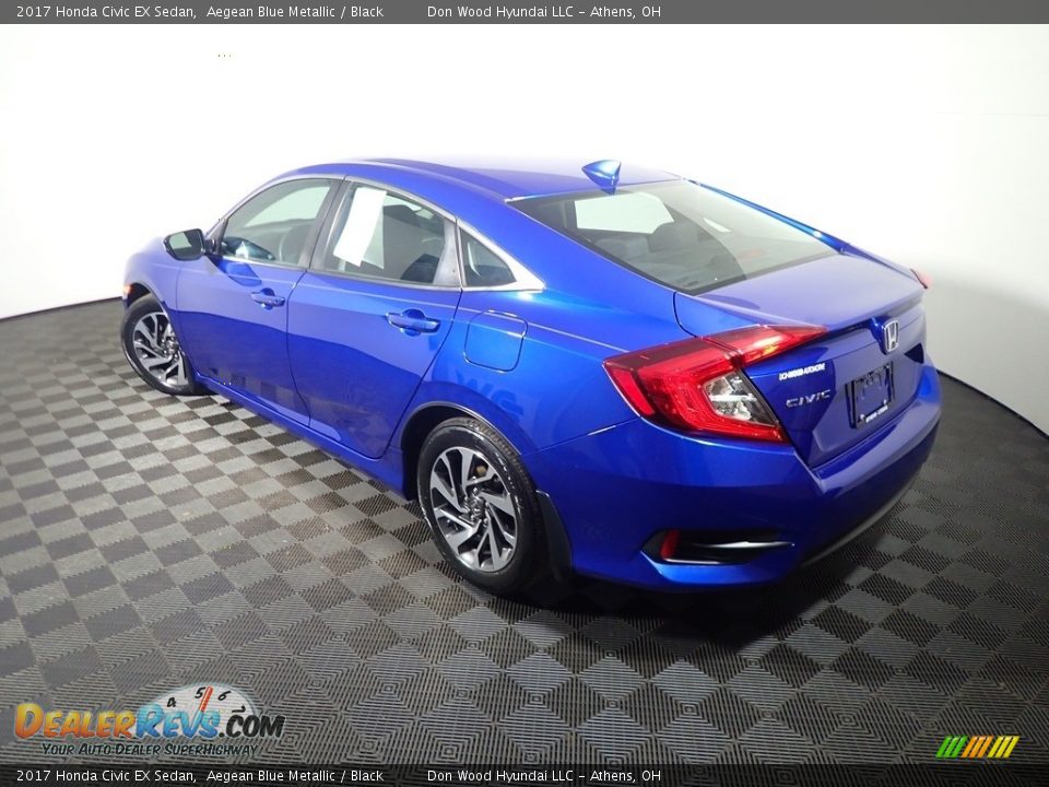 2017 Honda Civic EX Sedan Aegean Blue Metallic / Black Photo #13