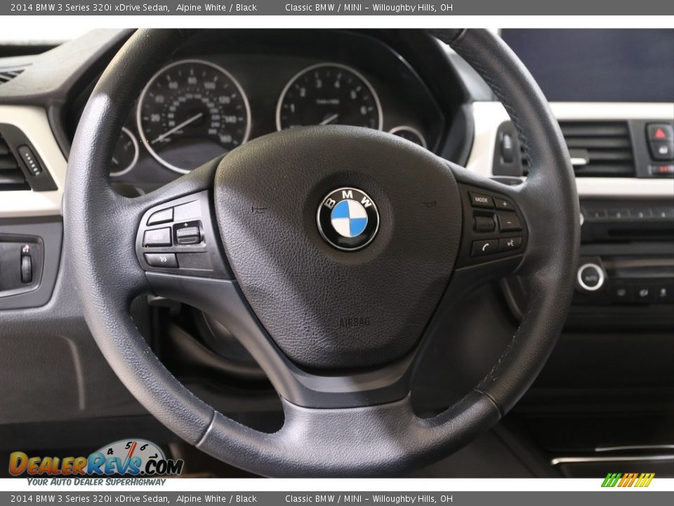 2014 BMW 3 Series 320i xDrive Sedan Alpine White / Black Photo #7