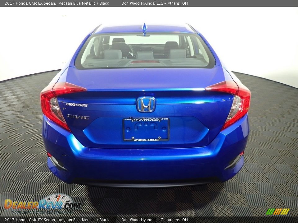 2017 Honda Civic EX Sedan Aegean Blue Metallic / Black Photo #14