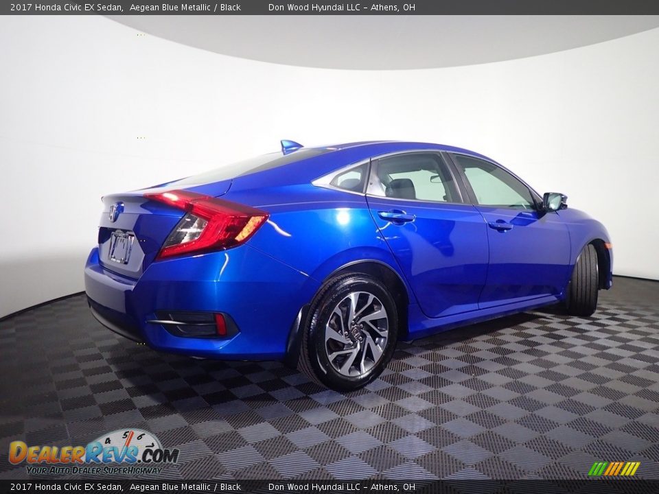2017 Honda Civic EX Sedan Aegean Blue Metallic / Black Photo #17
