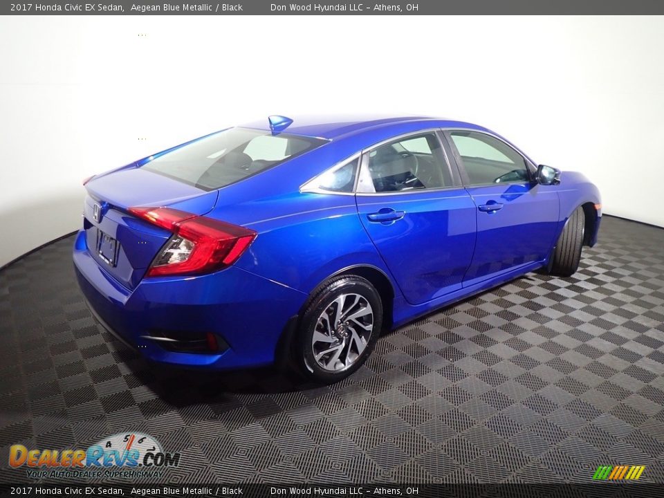 2017 Honda Civic EX Sedan Aegean Blue Metallic / Black Photo #18