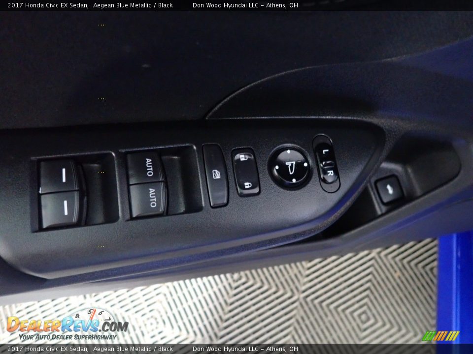 2017 Honda Civic EX Sedan Aegean Blue Metallic / Black Photo #22
