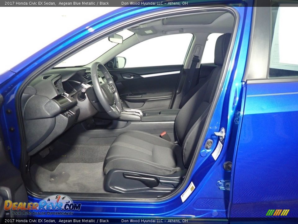 2017 Honda Civic EX Sedan Aegean Blue Metallic / Black Photo #23