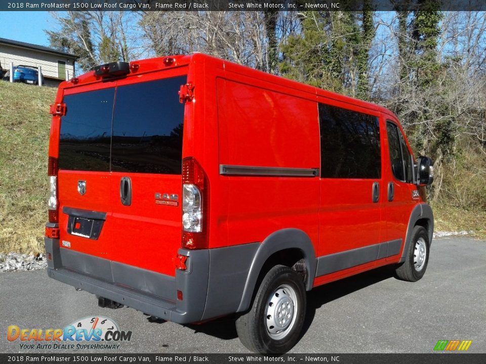 2018 Ram ProMaster 1500 Low Roof Cargo Van Flame Red / Black Photo #7