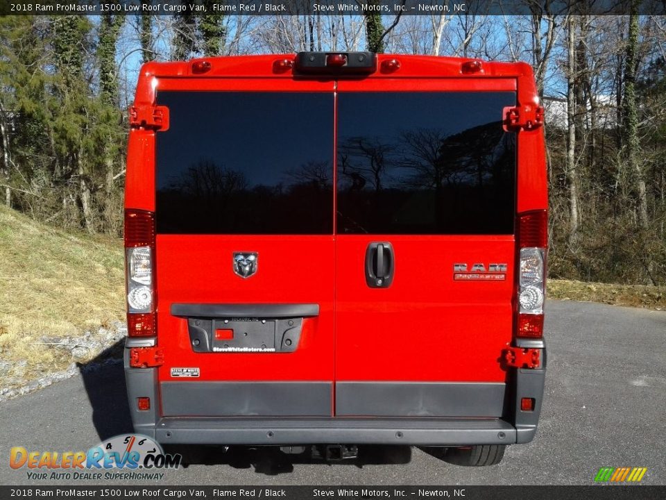 2018 Ram ProMaster 1500 Low Roof Cargo Van Flame Red / Black Photo #8