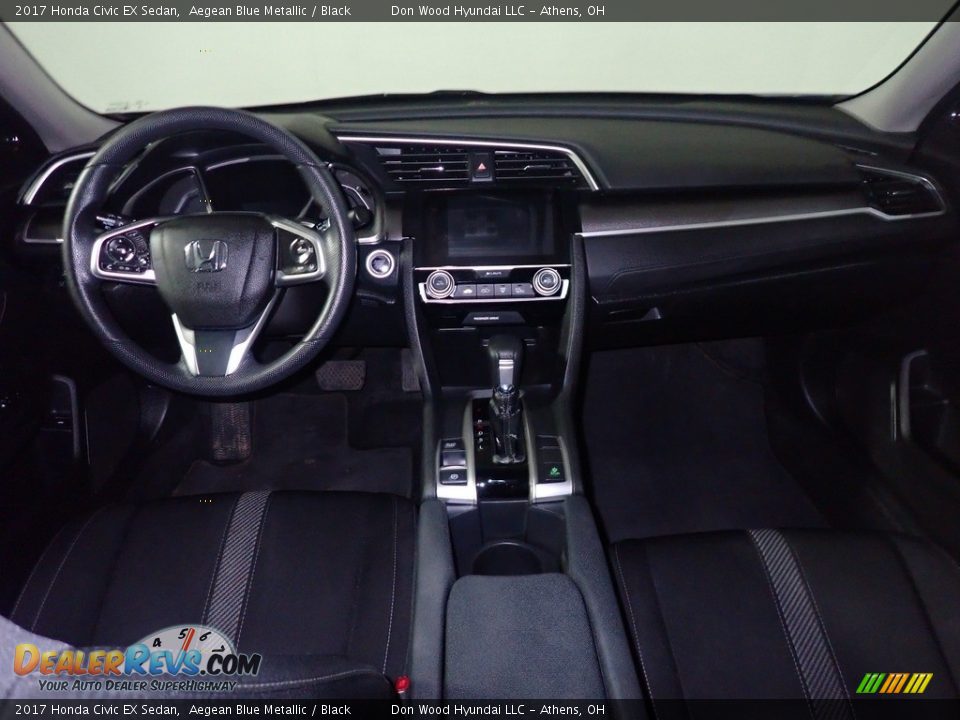 2017 Honda Civic EX Sedan Aegean Blue Metallic / Black Photo #25