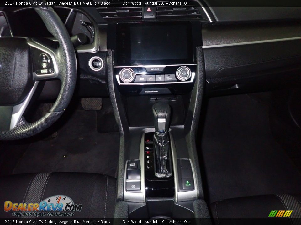 2017 Honda Civic EX Sedan Aegean Blue Metallic / Black Photo #26