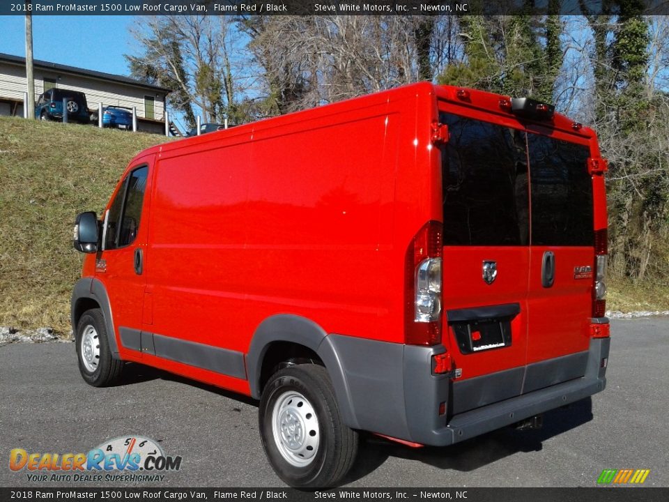 2018 Ram ProMaster 1500 Low Roof Cargo Van Flame Red / Black Photo #9