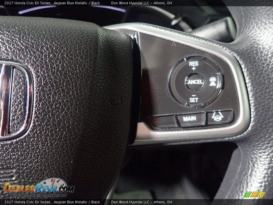 2017 Honda Civic EX Sedan Aegean Blue Metallic / Black Photo #31