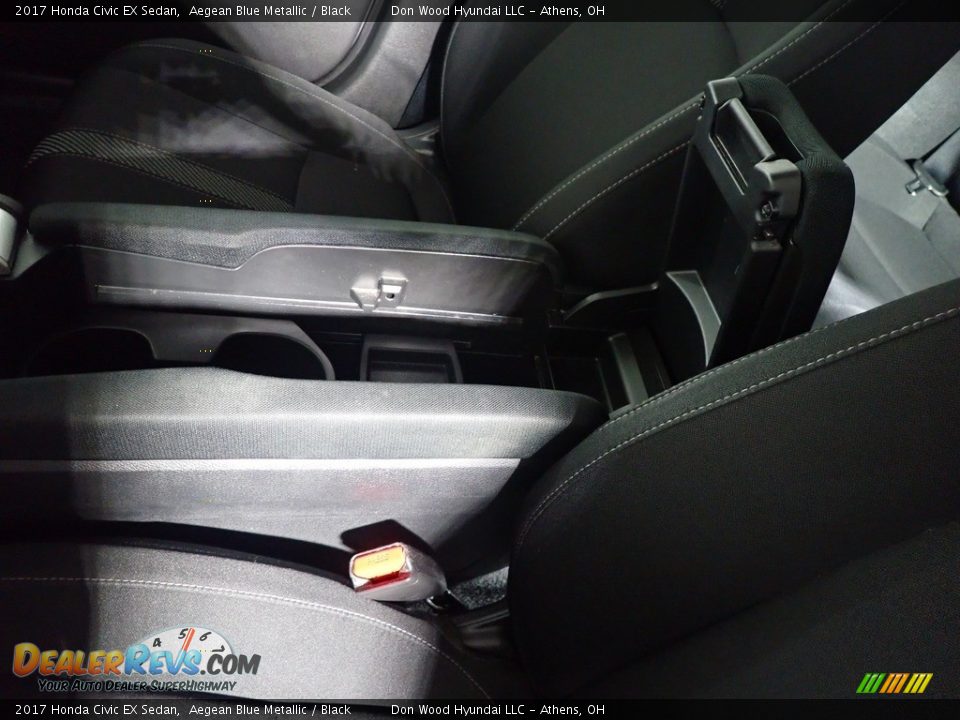 2017 Honda Civic EX Sedan Aegean Blue Metallic / Black Photo #34