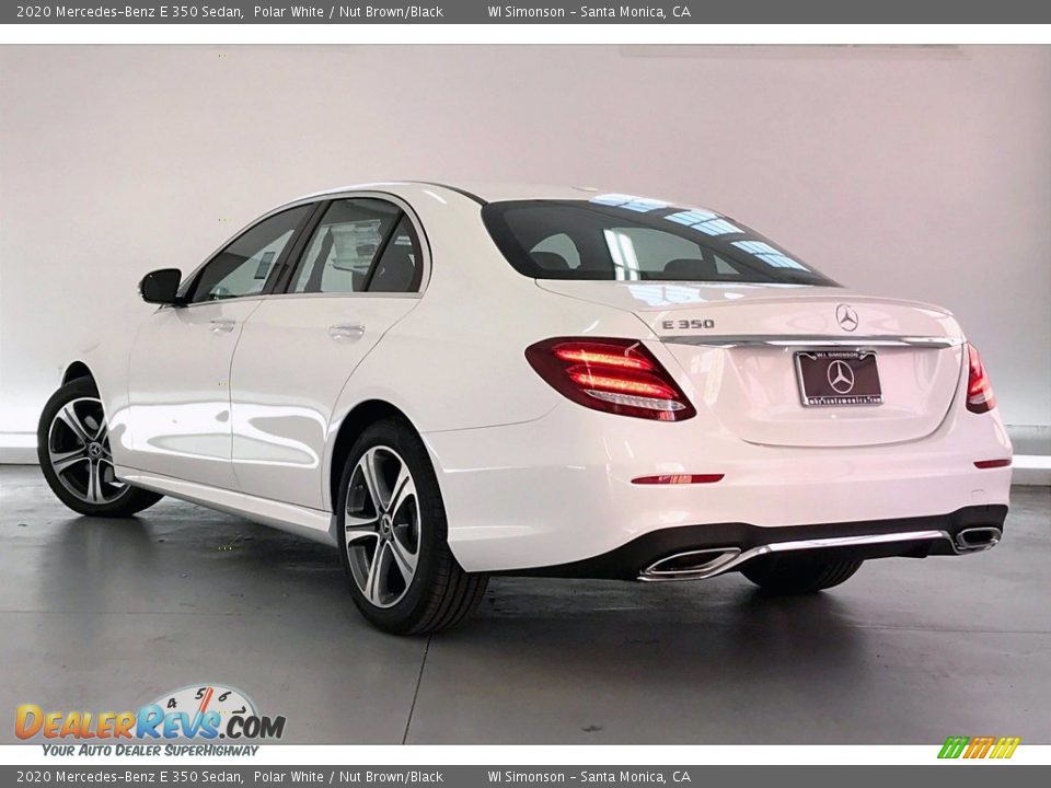 2020 Mercedes-Benz E 350 Sedan Polar White / Nut Brown/Black Photo #2