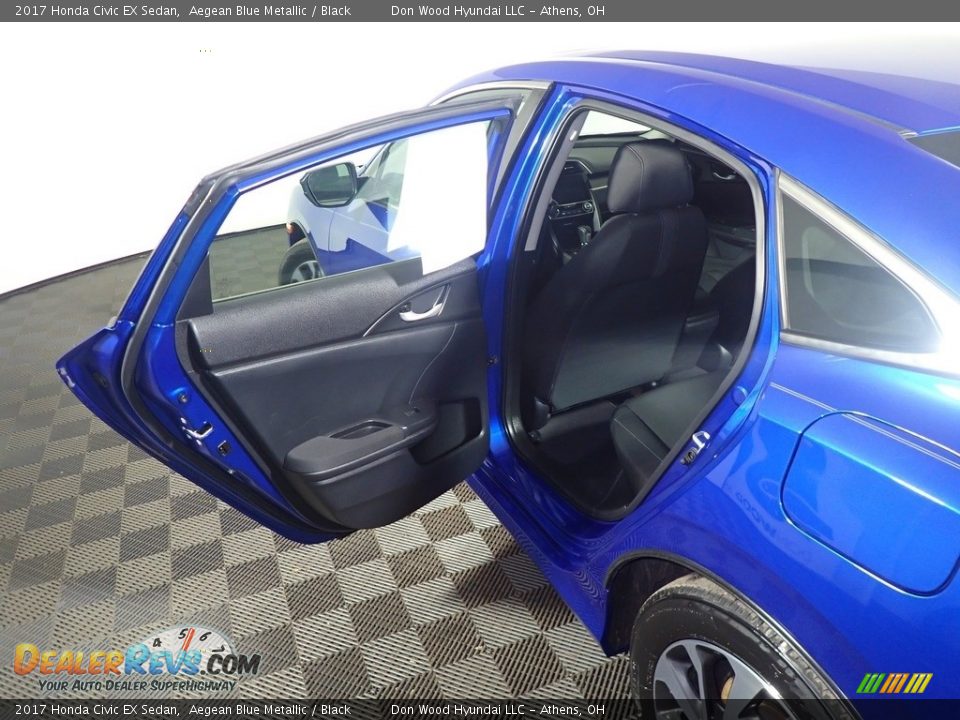 2017 Honda Civic EX Sedan Aegean Blue Metallic / Black Photo #35