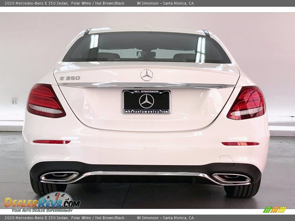 2020 Mercedes-Benz E 350 Sedan Polar White / Nut Brown/Black Photo #3