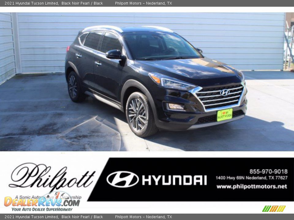 2021 Hyundai Tucson Limited Black Noir Pearl / Black Photo #1
