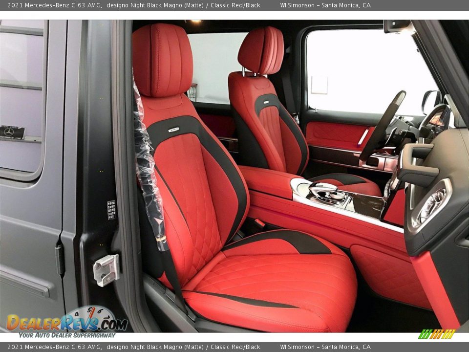 Classic Red/Black Interior - 2021 Mercedes-Benz G 63 AMG Photo #5
