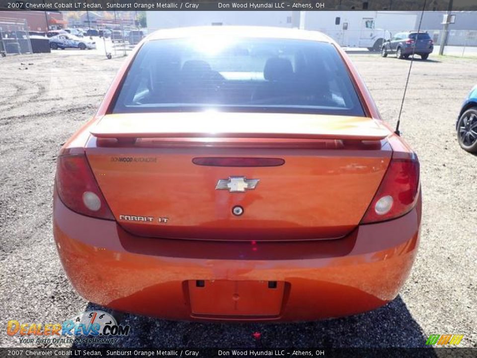 2007 Chevrolet Cobalt LT Sedan Sunburst Orange Metallic / Gray Photo #11