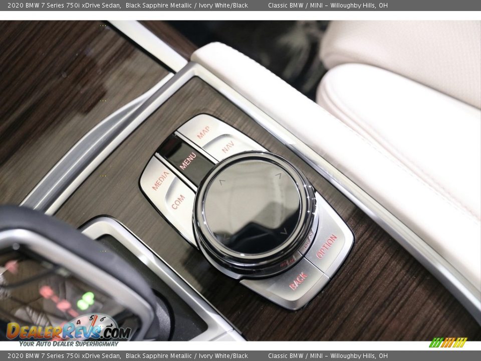 2020 BMW 7 Series 750i xDrive Sedan Black Sapphire Metallic / Ivory White/Black Photo #17