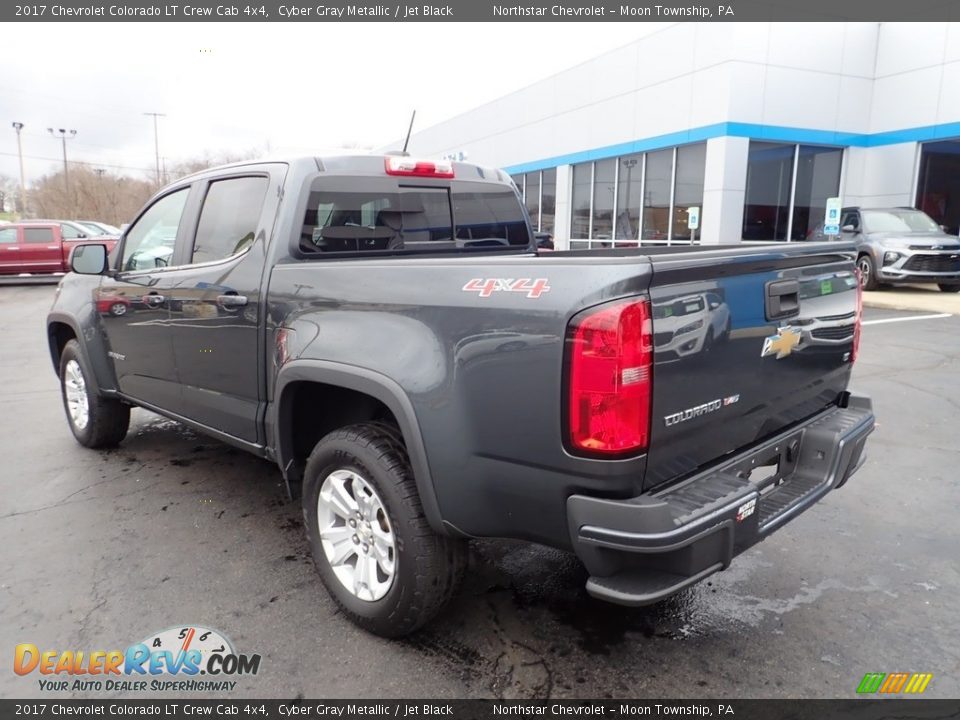 2017 Chevrolet Colorado LT Crew Cab 4x4 Cyber Gray Metallic / Jet Black Photo #4