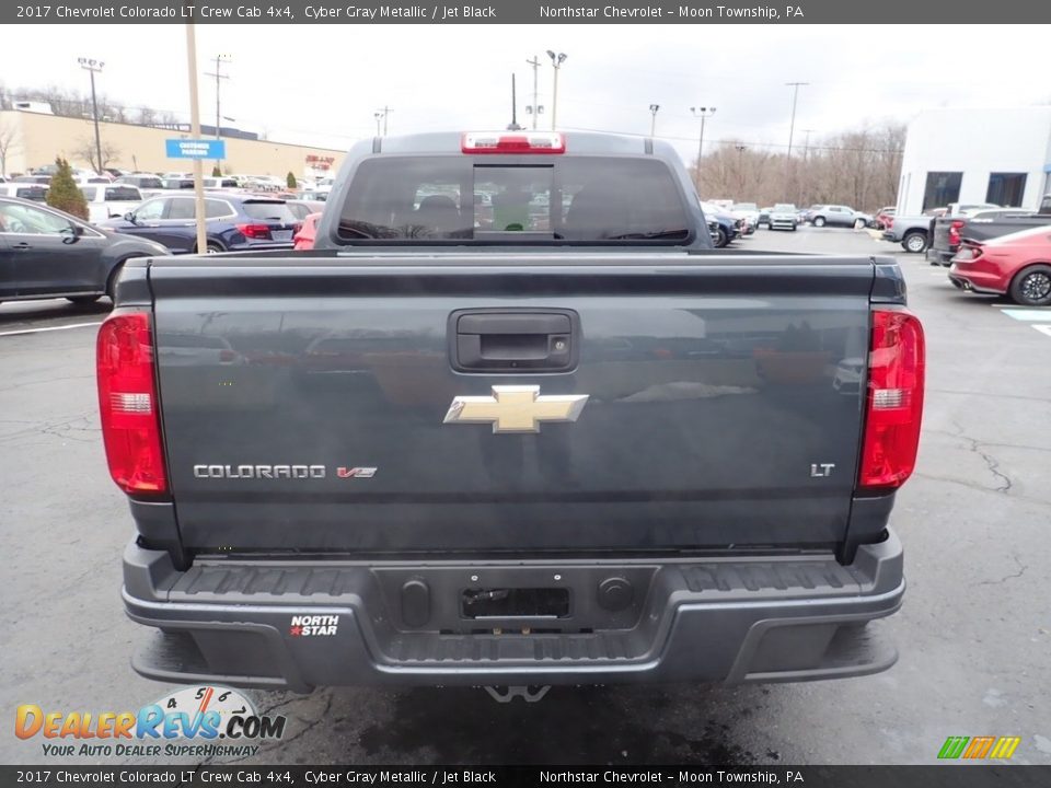 2017 Chevrolet Colorado LT Crew Cab 4x4 Cyber Gray Metallic / Jet Black Photo #6