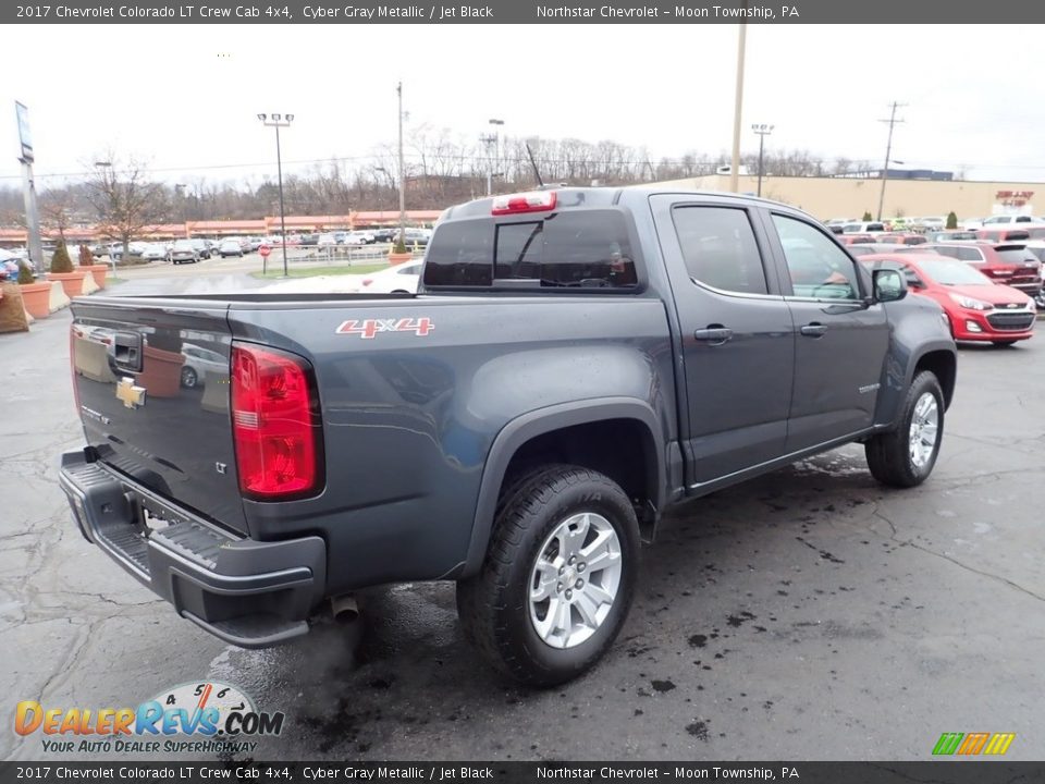 2017 Chevrolet Colorado LT Crew Cab 4x4 Cyber Gray Metallic / Jet Black Photo #8