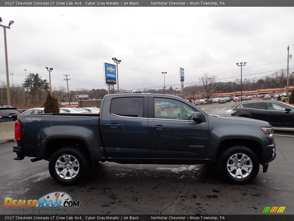 2017 Chevrolet Colorado LT Crew Cab 4x4 Cyber Gray Metallic / Jet Black Photo #9