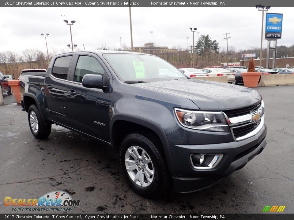 2017 Chevrolet Colorado LT Crew Cab 4x4 Cyber Gray Metallic / Jet Black Photo #10