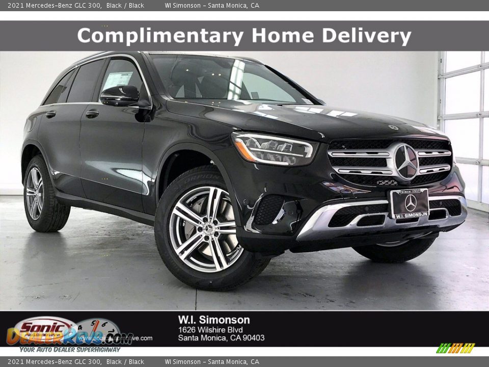 2021 Mercedes-Benz GLC 300 Black / Black Photo #1