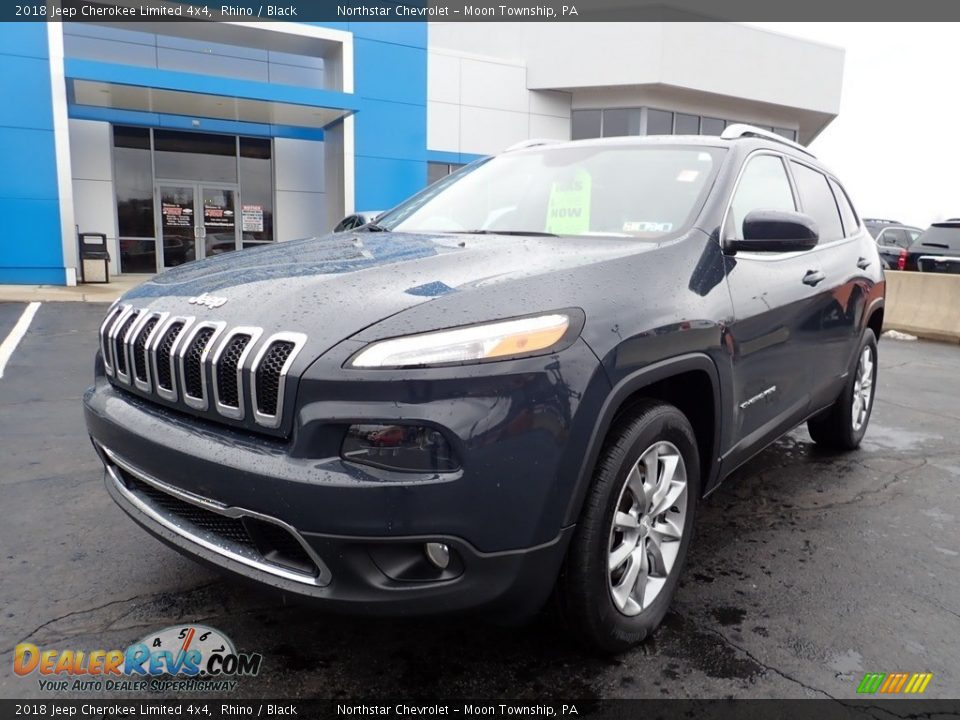 2018 Jeep Cherokee Limited 4x4 Rhino / Black Photo #2