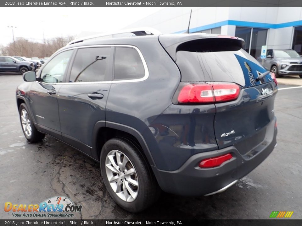 2018 Jeep Cherokee Limited 4x4 Rhino / Black Photo #4