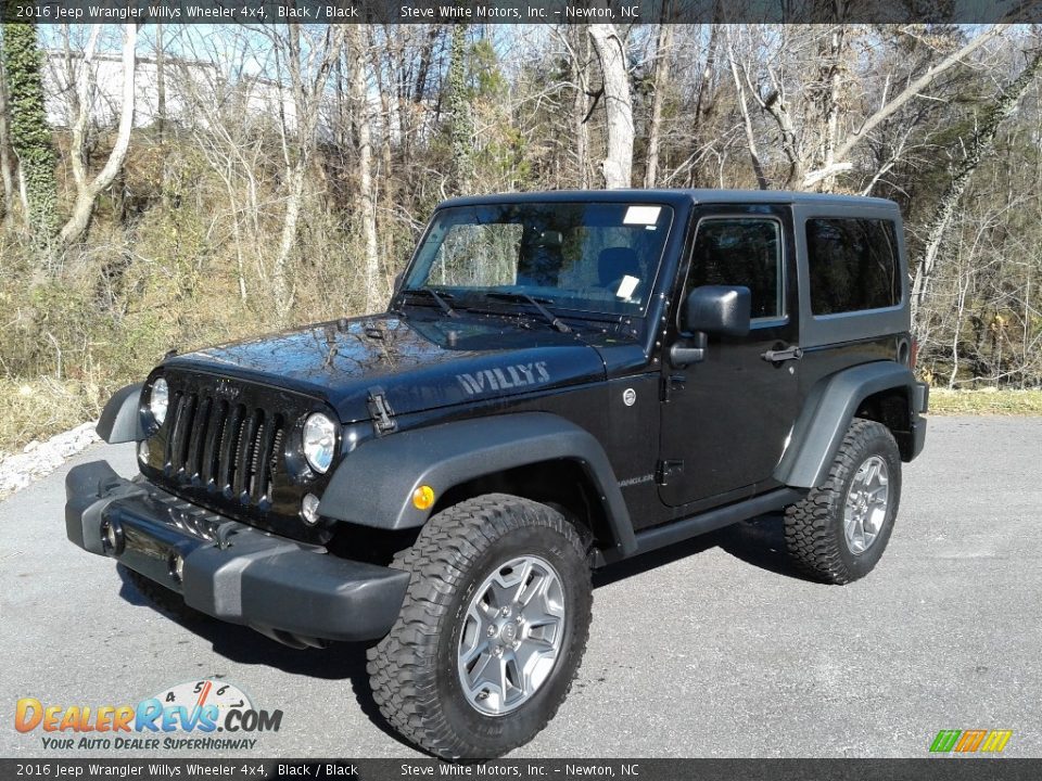 2016 Jeep Wrangler Willys Wheeler 4x4 Black / Black Photo #2