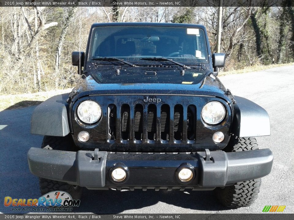 2016 Jeep Wrangler Willys Wheeler 4x4 Black / Black Photo #3