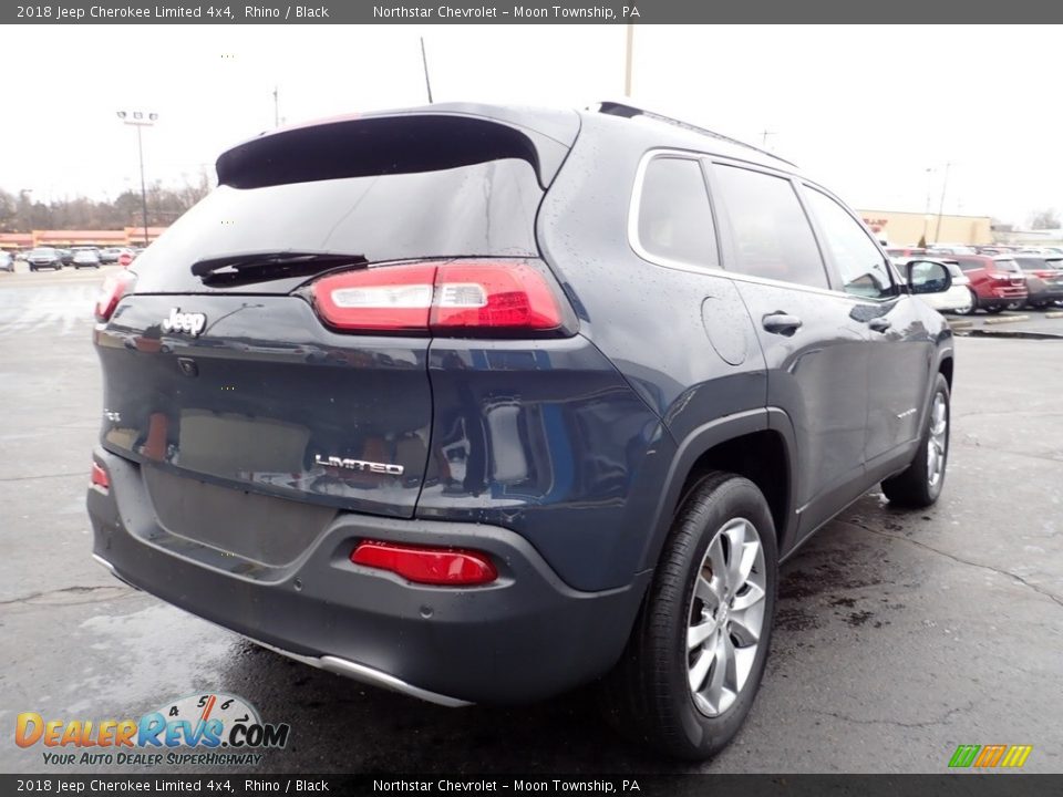 2018 Jeep Cherokee Limited 4x4 Rhino / Black Photo #8