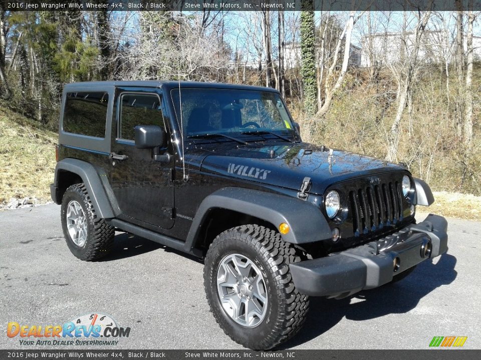 2016 Jeep Wrangler Willys Wheeler 4x4 Black / Black Photo #4