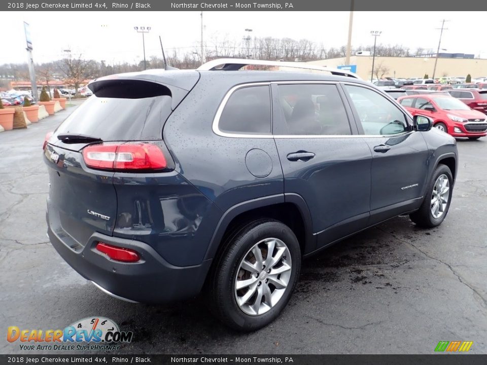 2018 Jeep Cherokee Limited 4x4 Rhino / Black Photo #9